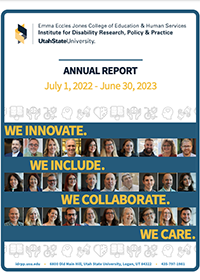 report cover shows portraits of many employees