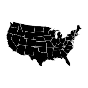 Clipart image of the United States of America